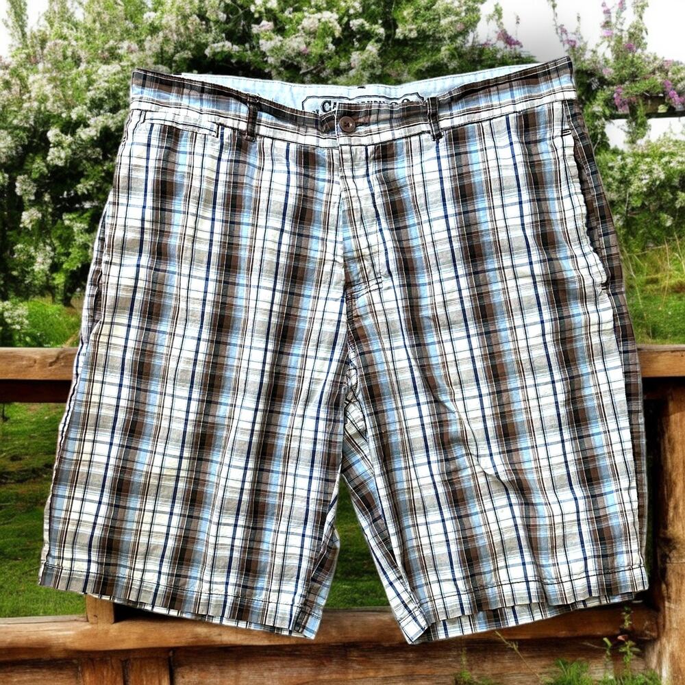 Canterbury of New Zealand Men’s Cotton Plaid Bermuda Shorts EUC